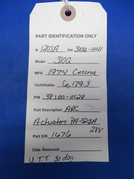 Cessna 310 / 310Q ARC Actuator PA-520A 28v P/N 38100-0128 (0823-709)