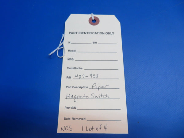 Piper Illuminated 24V Magneto Switch P/N 487-958 NOS (1022-693)