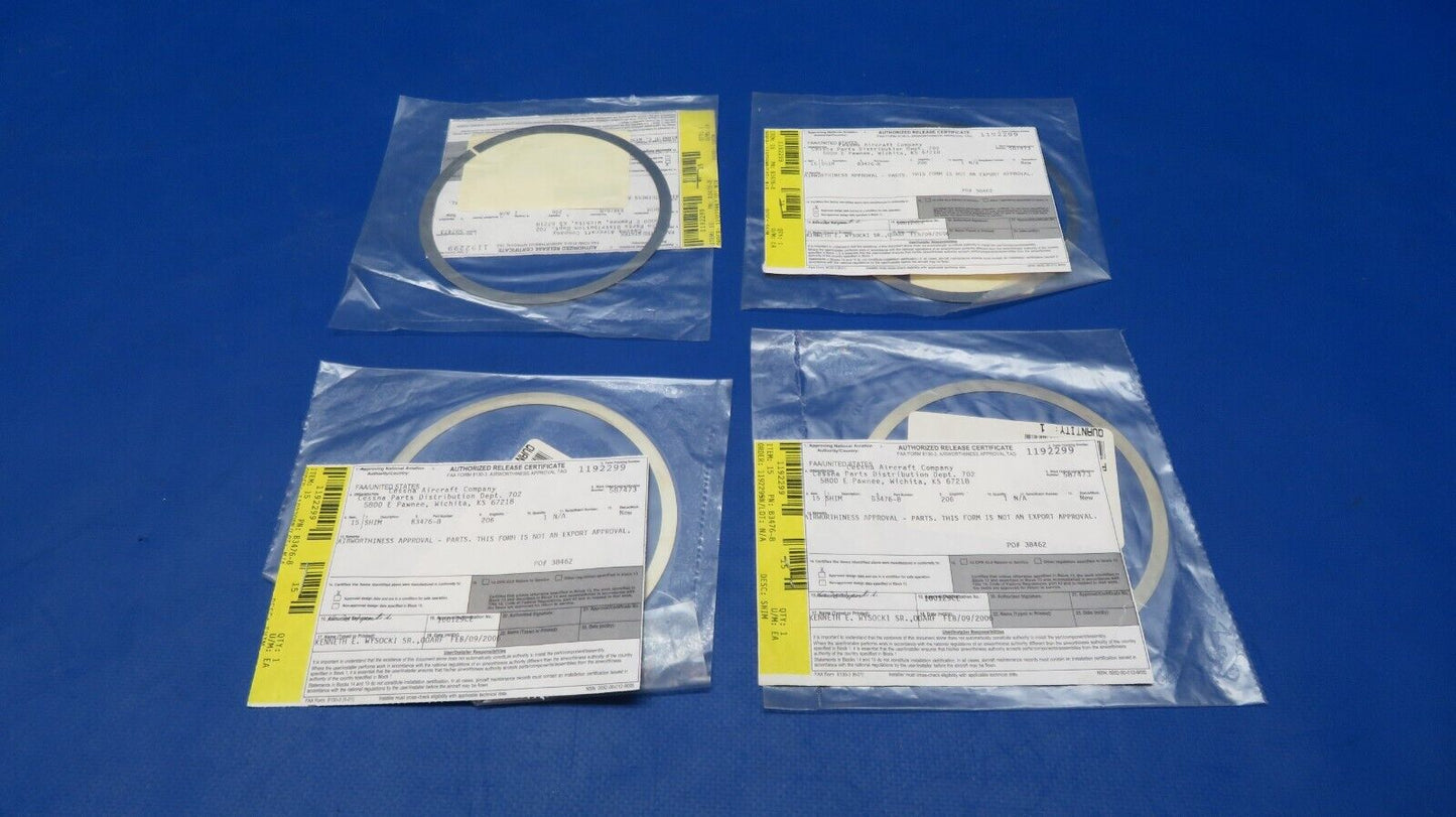 McCauley Propeller Shim w/ 8130 P/N B3476-8 LOT OF 4 NOS (0523-273)