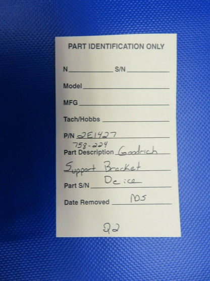 Goodrich De Ice Brush Support Bracket P/N 2E1427 NOS (1120-170)