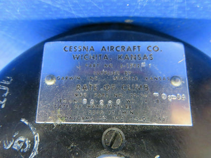 Cessna Garwin Rate of Climb Gauge P/N 22-991-02-1A CORE (0720-468)