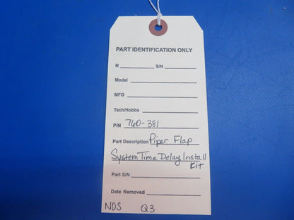 Piper Flap System Time Delay Install Kit P/N 760-381 NOS (1122-619)