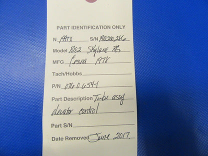 Cessna R182 Elevator Control Tube P/N 0760654-1 (0817-62)