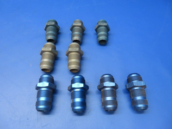 Bulkhead Fitting P/N AN832-16D LOT OF 9 (1222-314)