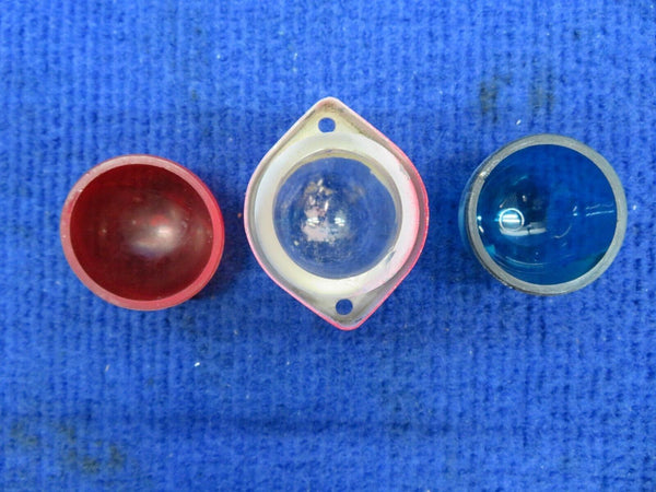 Nav Lens: Clear, Red & Green w/ Gaskets P/N 755-075 LOT (0822-578)