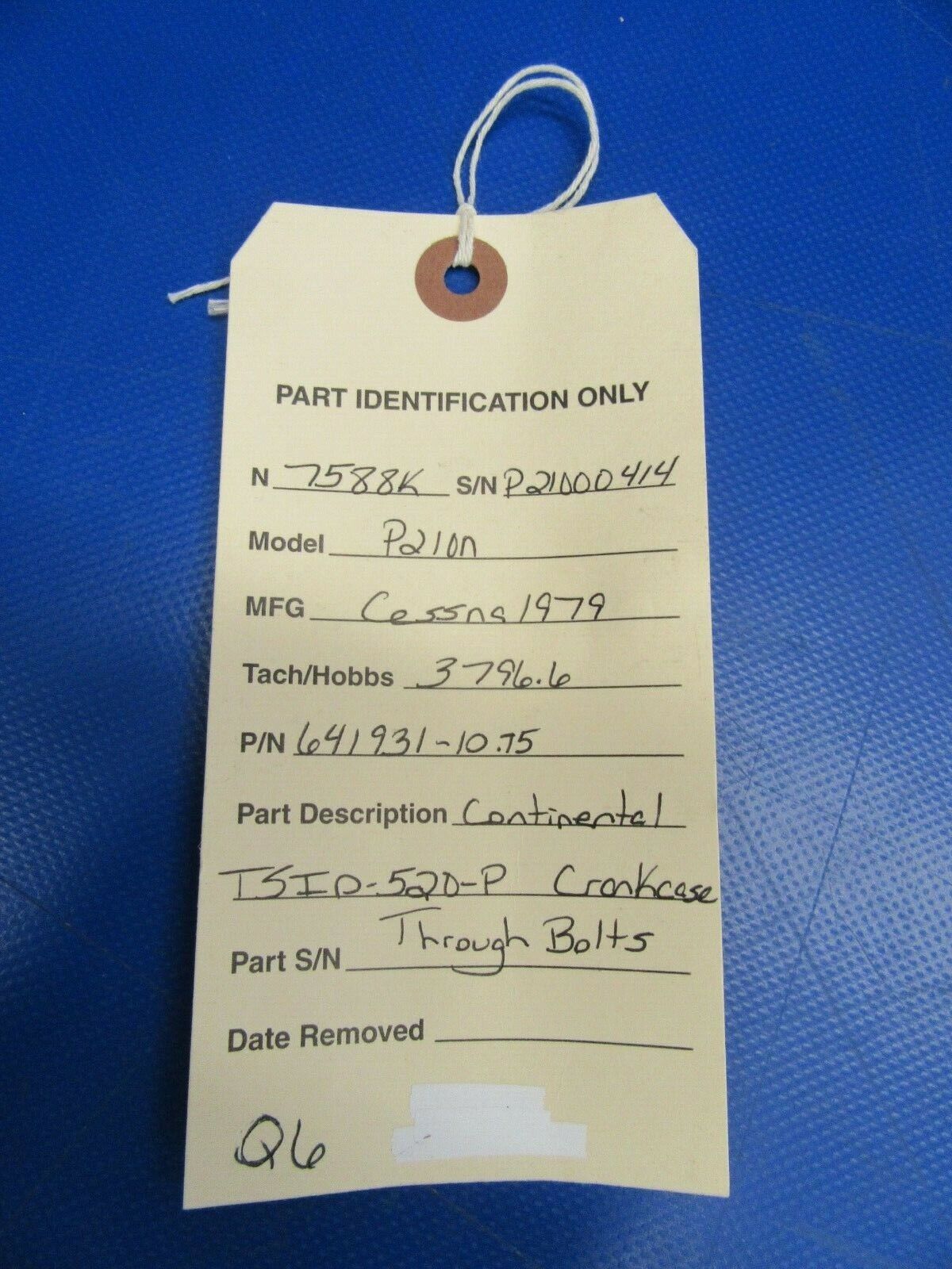 Continental TSIO-520-P Crankcase Through Bolts 641931-10.75 (0919-96)