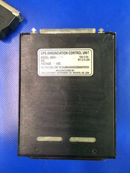 Mid-Continent GPS Annunciation Control Unit P/N MD41-728 (1016-80)