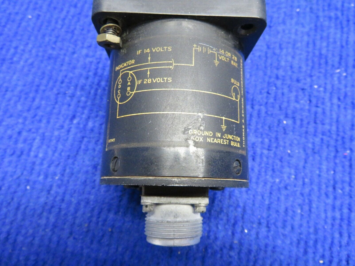 Cessna 310 Thomas Edison Outside Air Temp. Gauge P/N 0813601-7 (0222-310)