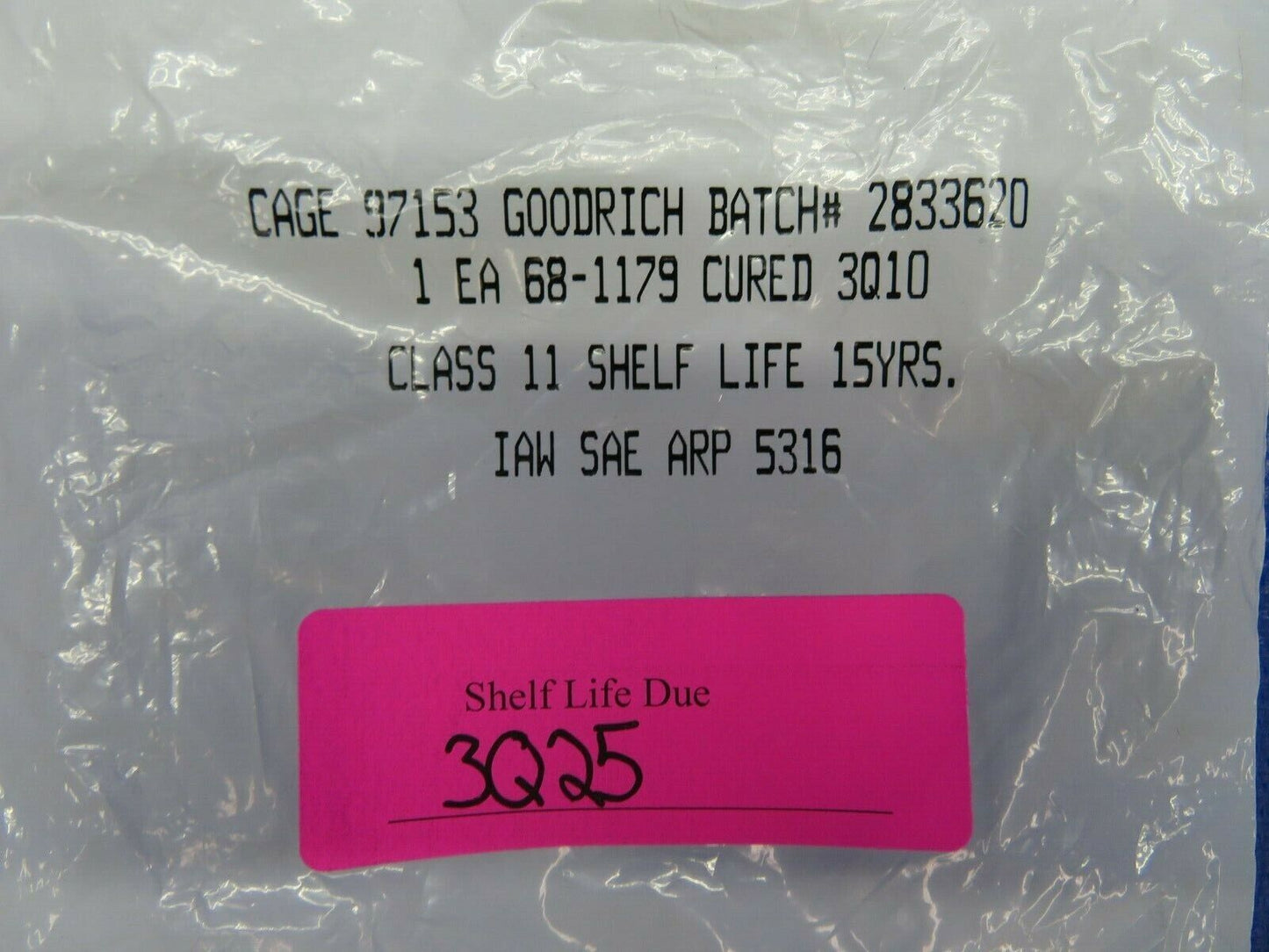 Cessna Citation 680 Goodrich Seal Inner Wheel NLG 68-1179 NOS (1120-27)