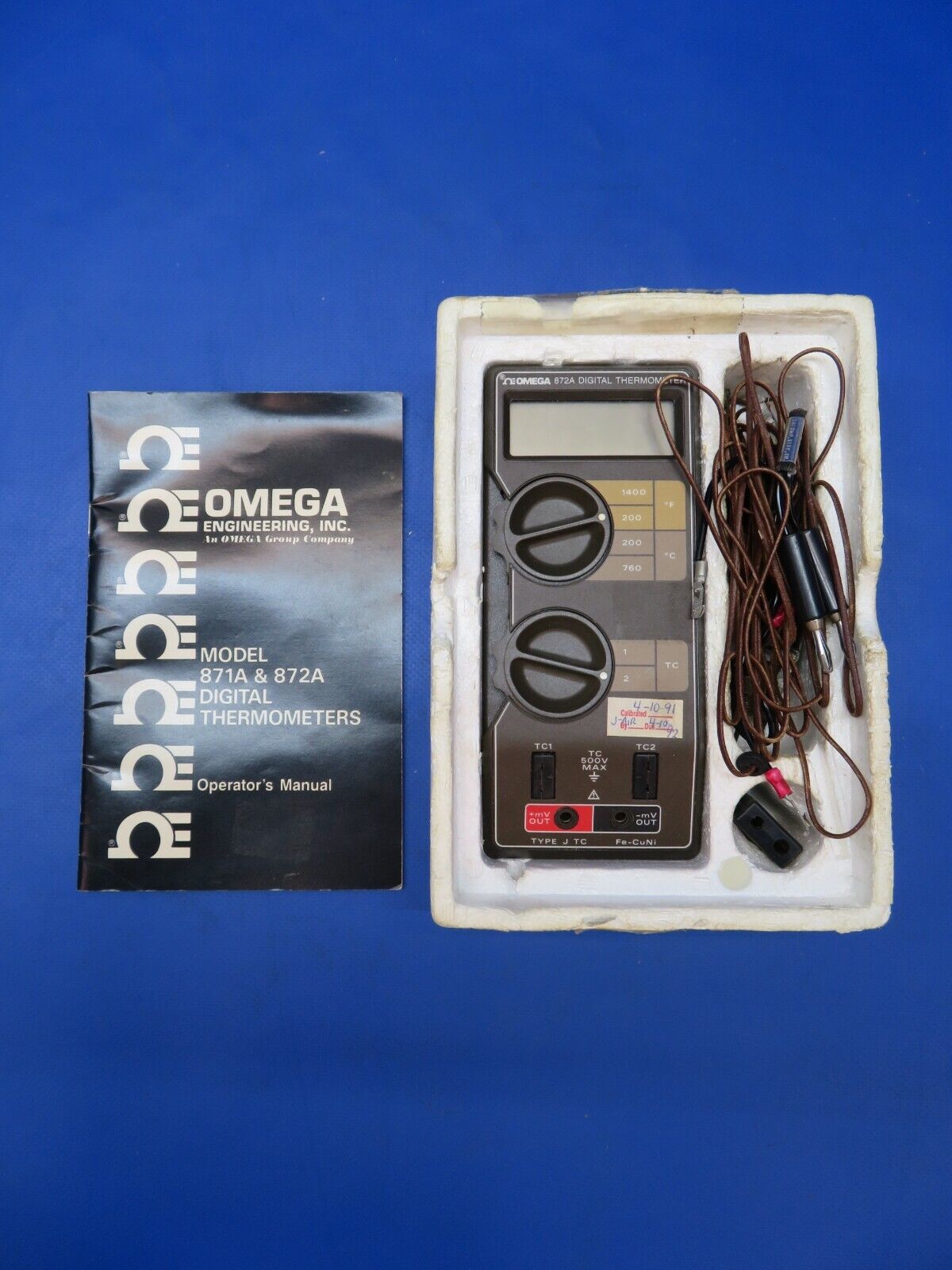 Omega Engineering Digital Thermometer Model 872A (1122-417)
