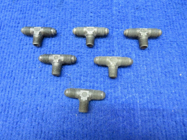Steel Fitting-Tee P/N AN825-4 LOT OF 6 NOS (0722-488)