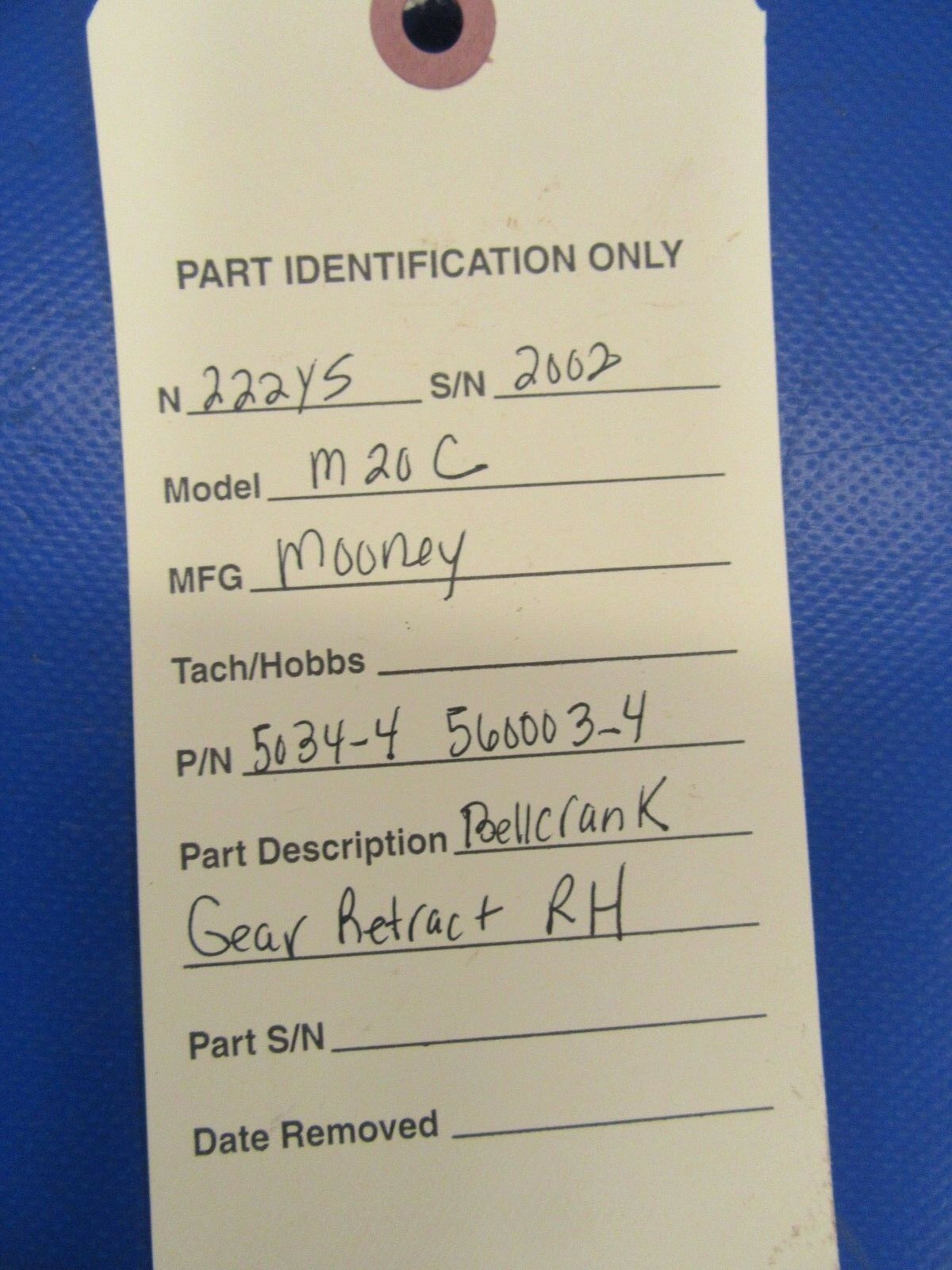 Mooney M20C Bellcrank Gear Retract RH 5034-4 and 560003-4 (1018-260)