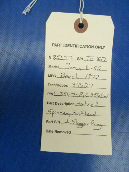 Hartzell Spinner, Bulkhead & Slinger Ring P/N C35671P, C3566-1 (1219-112)