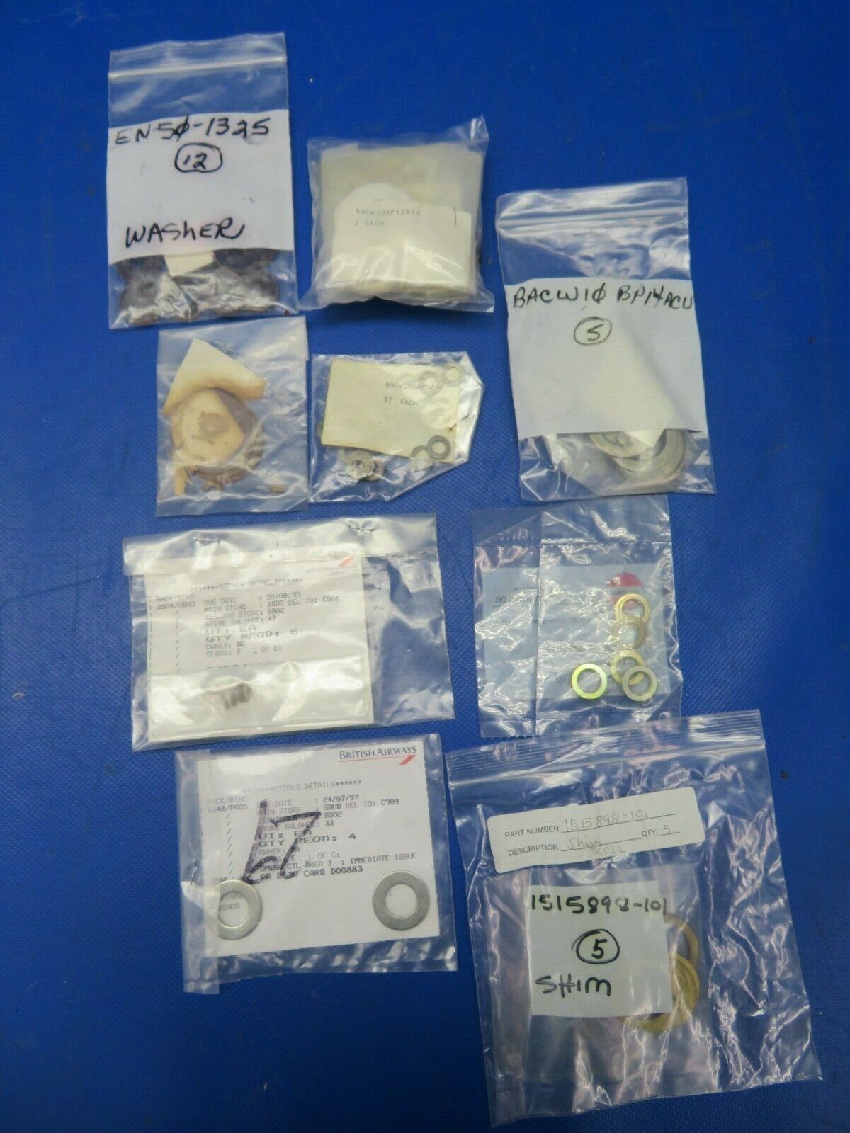 McDonnel Douglas DC-10 NOS LOT of Assorted Parts (0821-754)