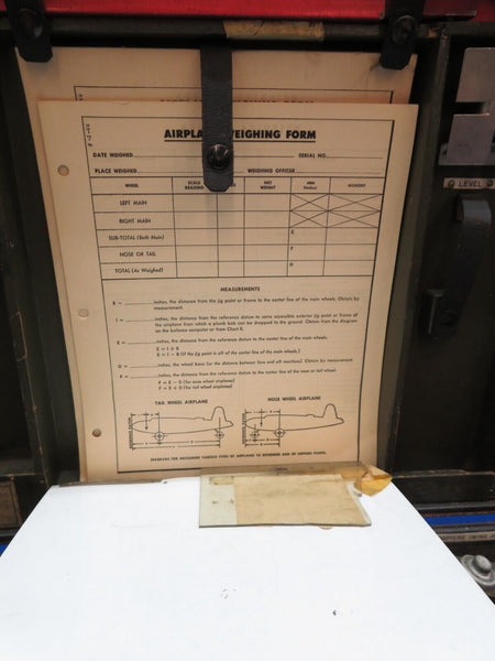 Vintage Aviation / Aircraft Electric Aircraft Weigh Kit Model FS-6A (1023-182)