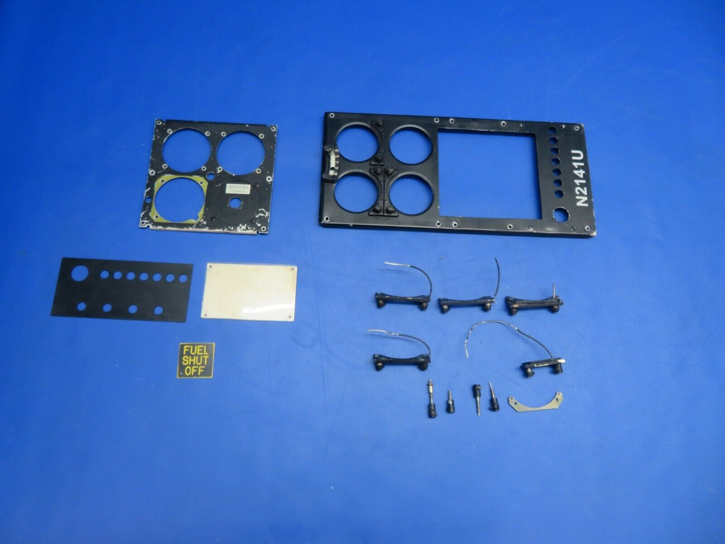 Brantly B2B Helicopter LWR Center Instrument Panel / Placards (1022-844)