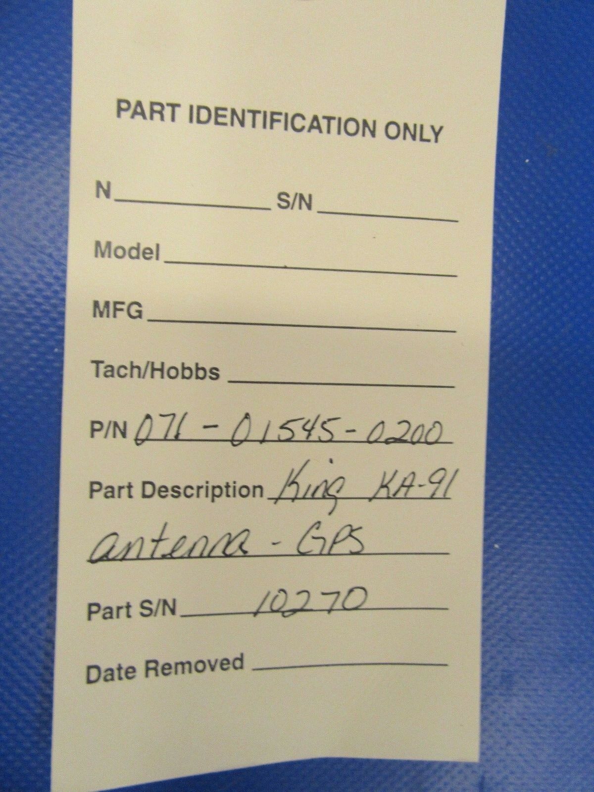 King KA-91 Antenna GPS P/N 071-01545-0200 (0518-81)