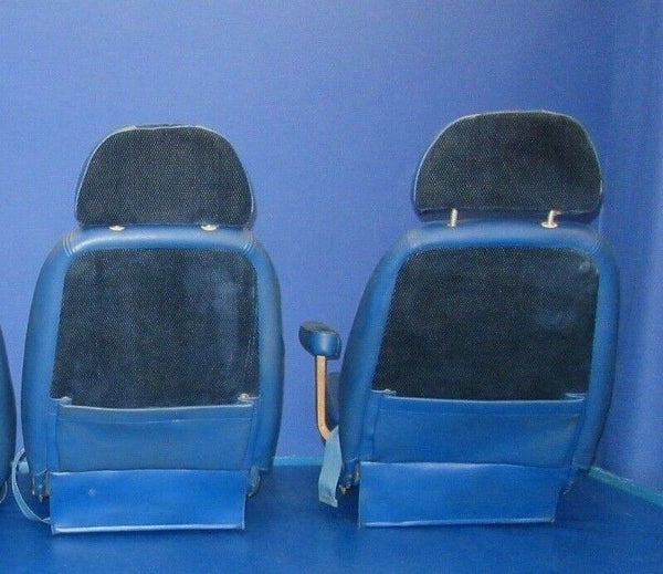 Cessna 310 R #3, #4Passenger Seat Blue Leather & Cloth (0918-306)