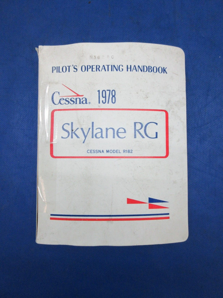 Cessna Skylane RG R182 Pilot's Operating Handbook  (1123-668)