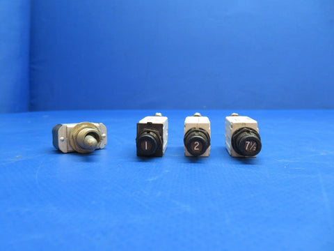 Klixon Circuit Breakers & Toggle Switch LOT OF 4 P/N MS35058-22 (0423-316)
