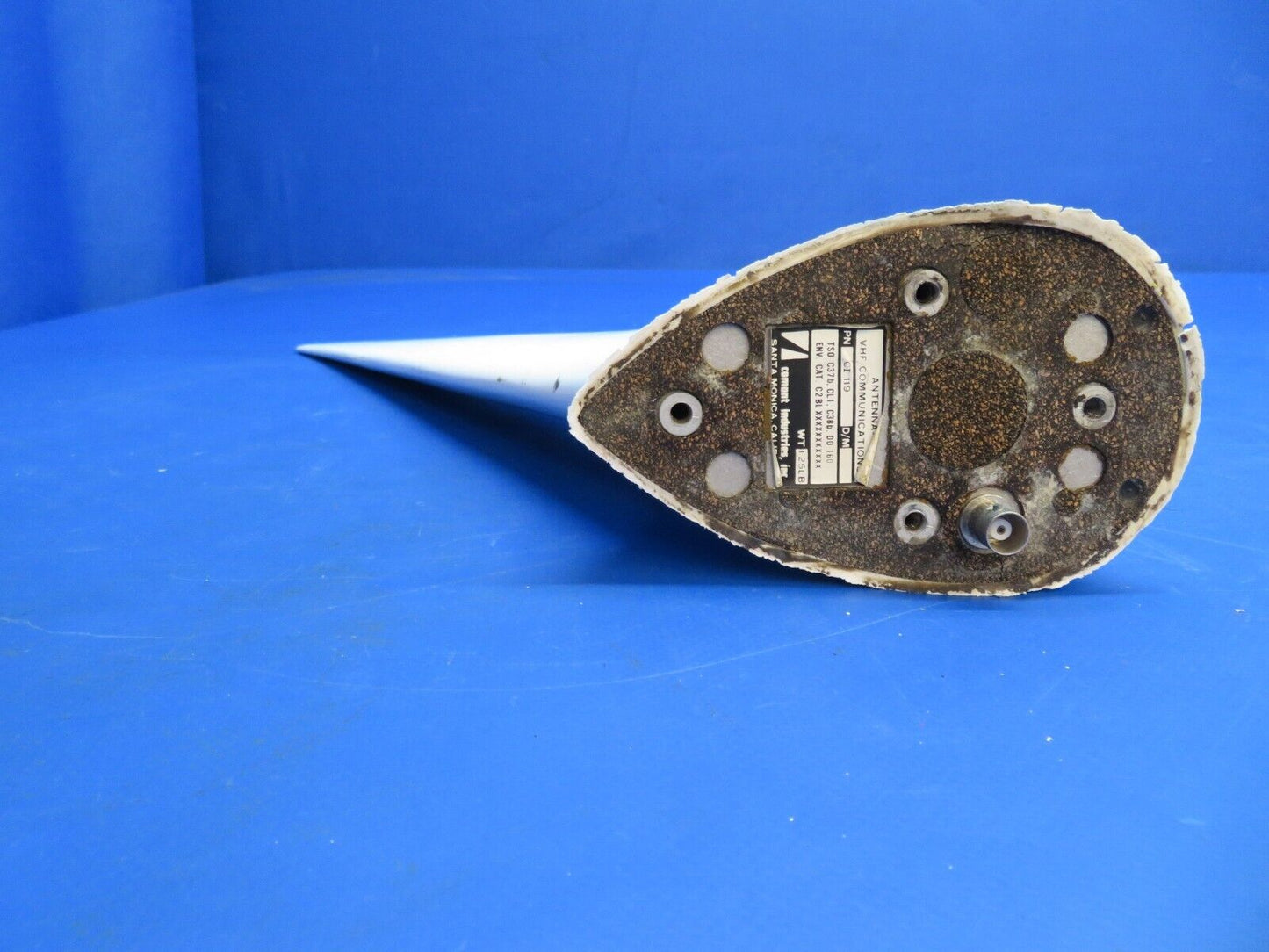 Beech 95-B55 Baron Comant VHF Communications Antenna P/N CI119 (1222-963)