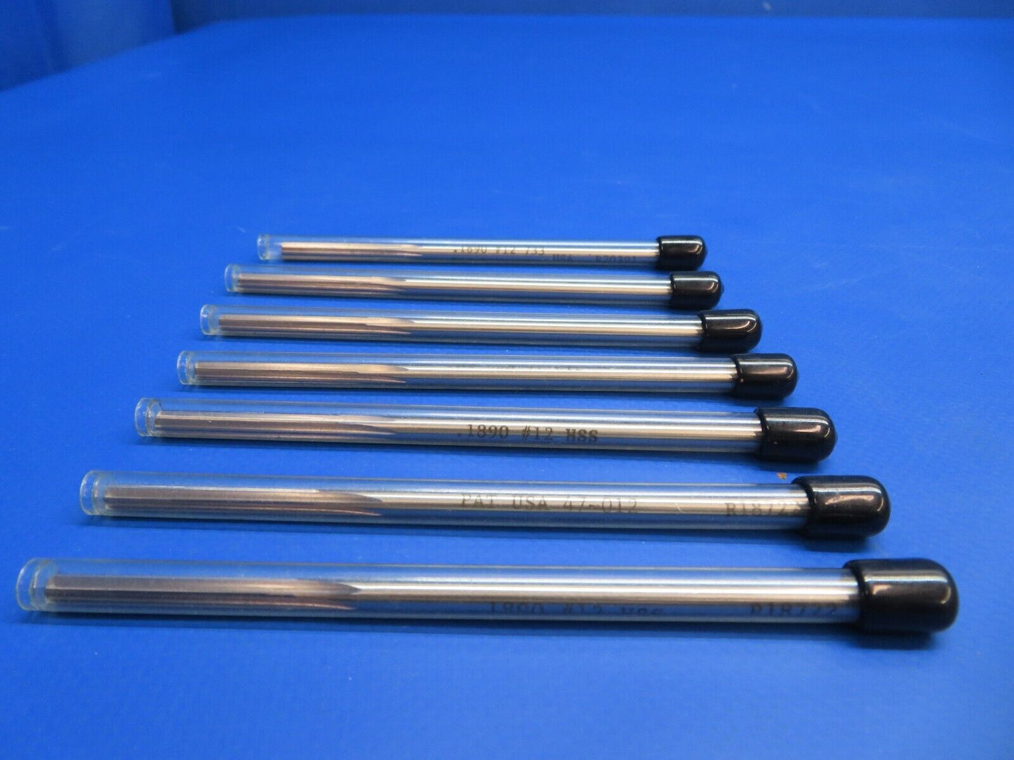 .1890 HSS Chucking Reamer P/N 47-012 LOT OF 7 NOS (1022-522)