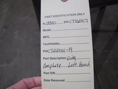 1976 Cessna Cardinal 177B Wing LH P/N 1722001-19 (0317-16)