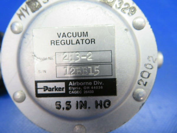 Beech Baron Parker Airborne Vacuum Regulator Valve 2H3-2 (0420-36)