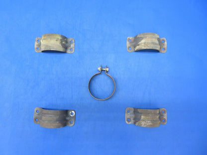 Beech B33 Debonair Exhaust Clamps P/N 186-8A, 35-950126 LOT (0923-617)