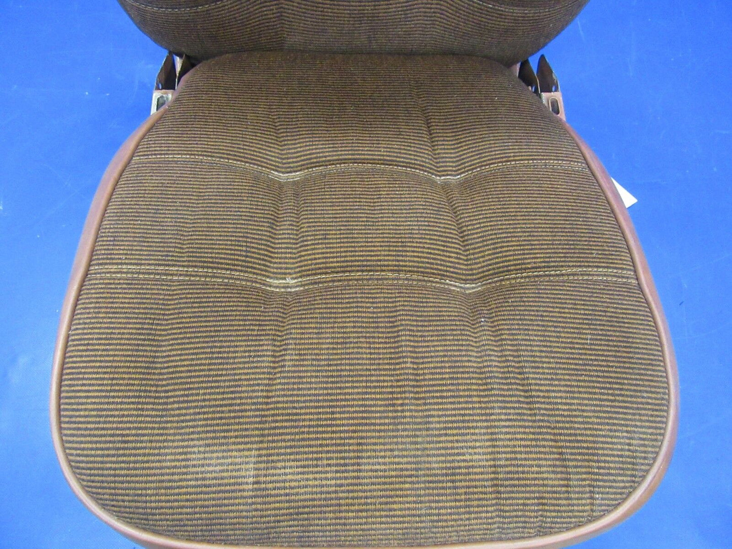Cessna Cabin Seat Early Model Brown Leather & Cloth (0918-83)