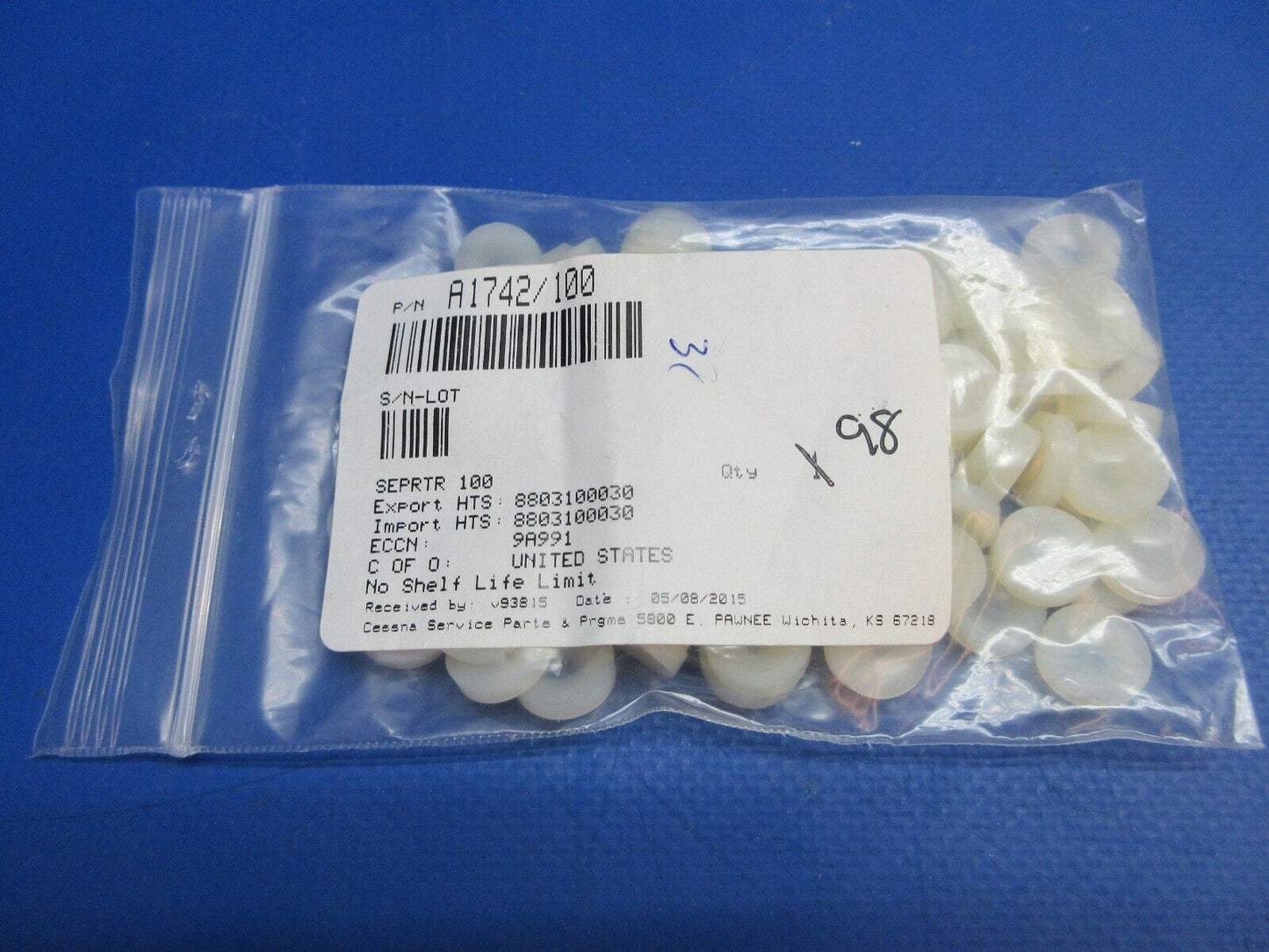 McCauley Threaded Propeller Ball Separator Pack of 98 P/N A1742/100 (0523-394)