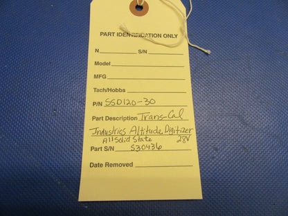 Trans-Cal Industries Altitude Digitizer All Solid State 28V SSD120-30 (0821-459)