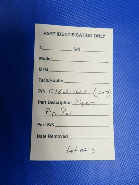 Piper Pin Pac P/N 01821-007 Alt P/N 680-756 LOT OF 5 (1120-355)