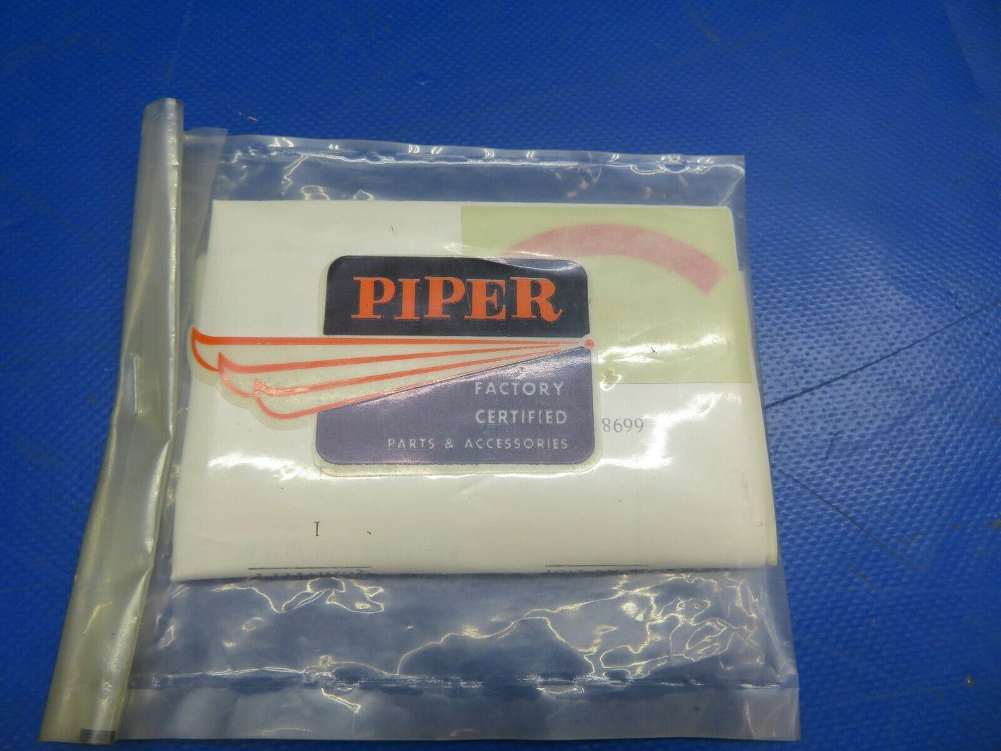 Piper Tachometer Limitation Placard 760-325, 66981-00, 66981-000 NOS (0720-662)