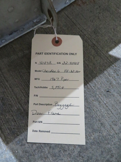 1967 Piper PA-32-300 Baggage Utility Door Frame & Structure (1121-119)