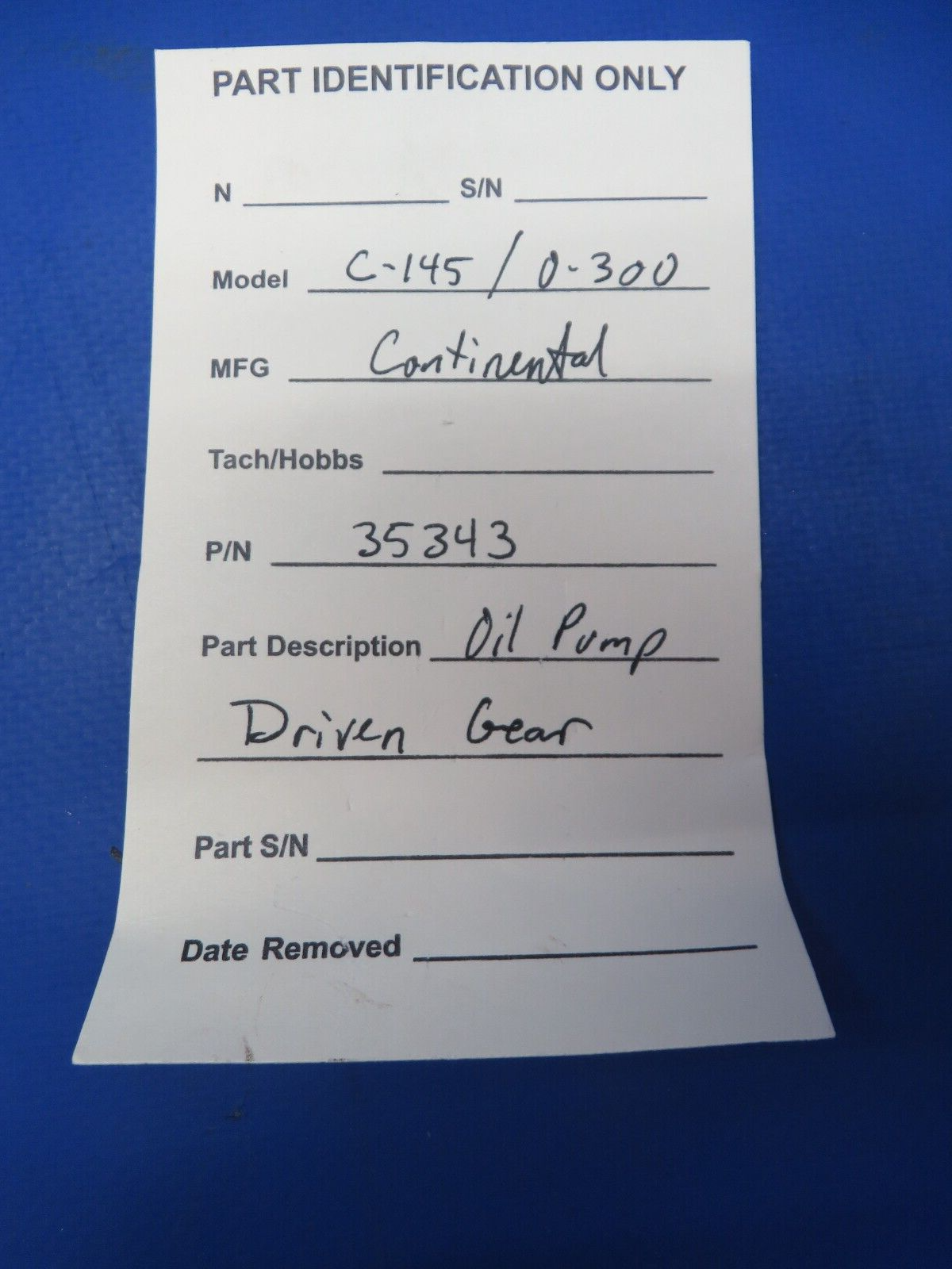 Continental C-145 / O-300 Oil Pump Driven Gear P/N 35343 (0723-545)