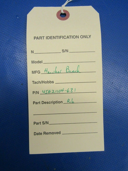 Beech 400 Rib LH Horizontal Stabilizer PN 45A21104-631 NOS w/8130 (0419-191)