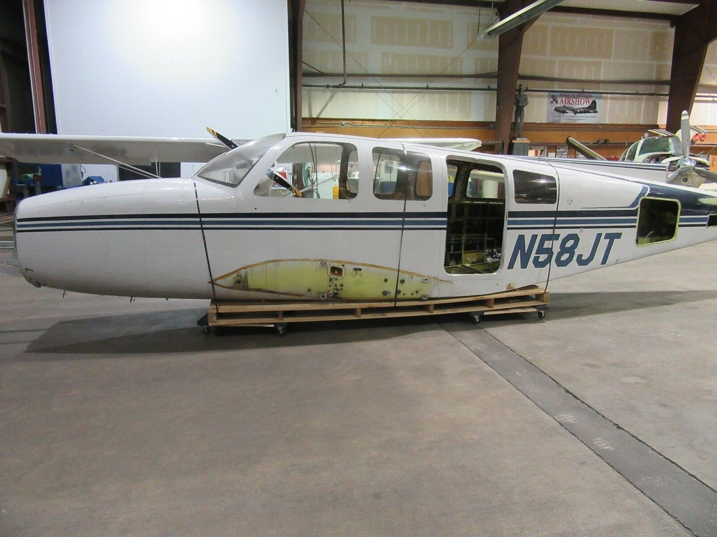 1979 Beech Baron 58P Fuselage - Nose Damage (0318-346)