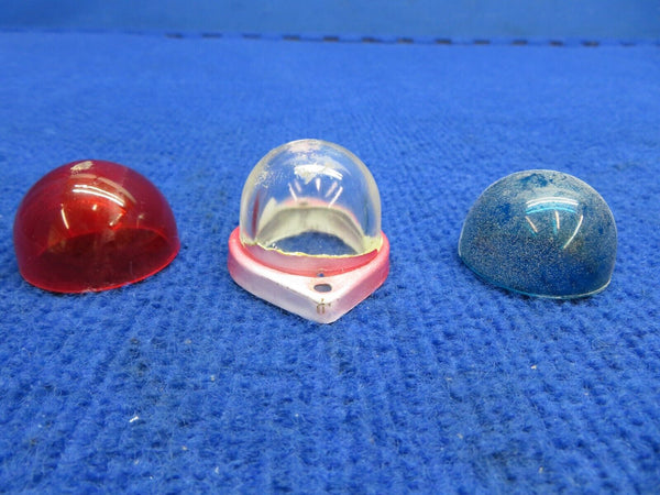 Nav Lens: Clear, Red & Green w/ Gaskets P/N 755-075 LOT (0822-578)