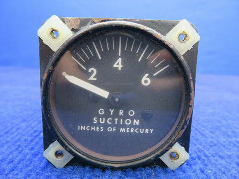 Piper Cherokee PA-28R-201T Airborne Gyro Suction Gauge P/N 1G10-1 (0222-623)