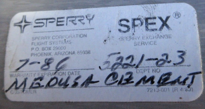 Sperry Airspeed Sensor P/N 4008515 CORE (1023-1036)