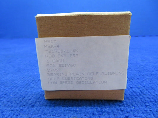Rod End P/N M81935/1-4K NOS (0622-785)