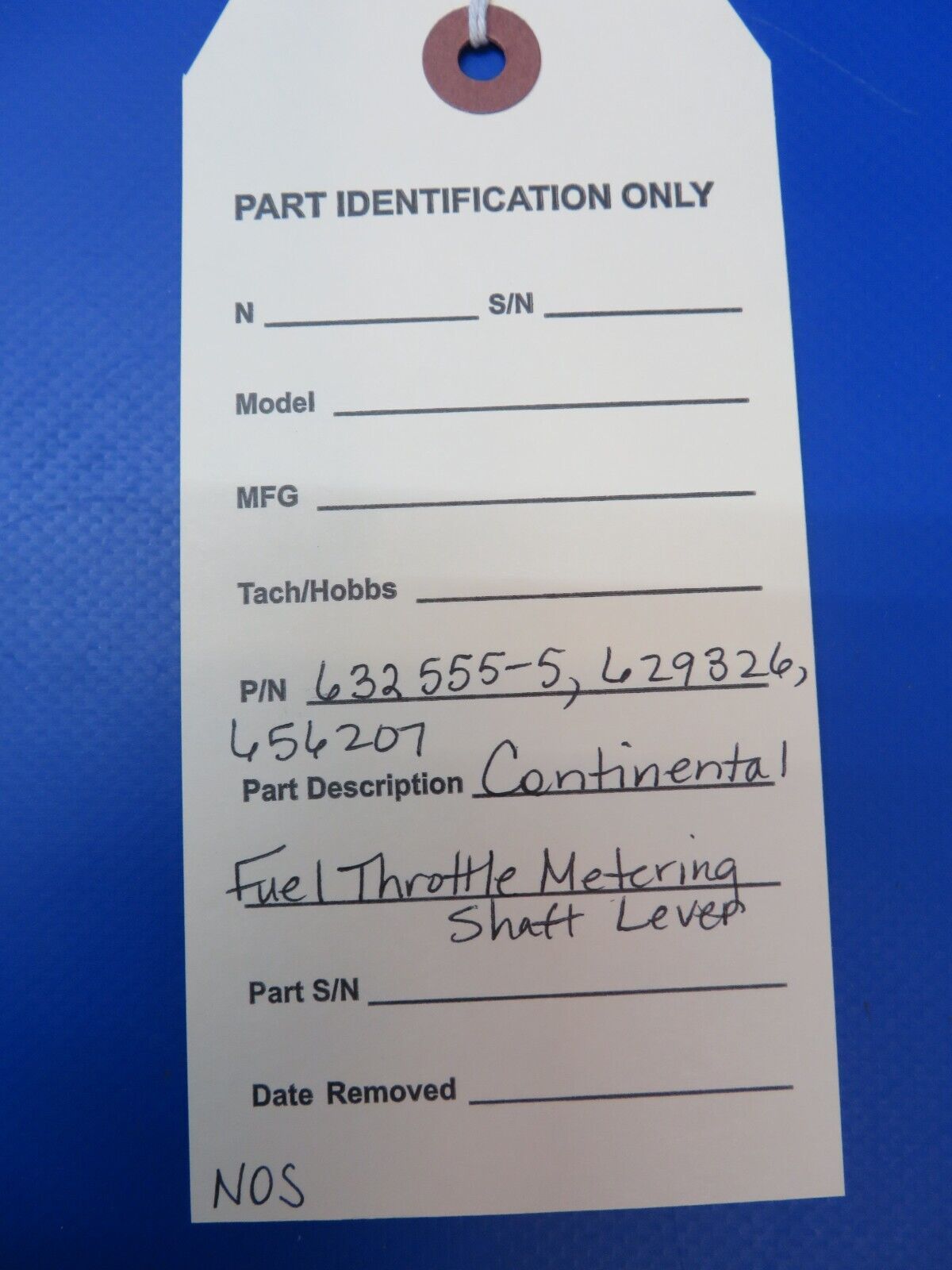 Continental Fuel Throttle Metering Shaft Lever P/N 632555-5 NOS (1022-432)