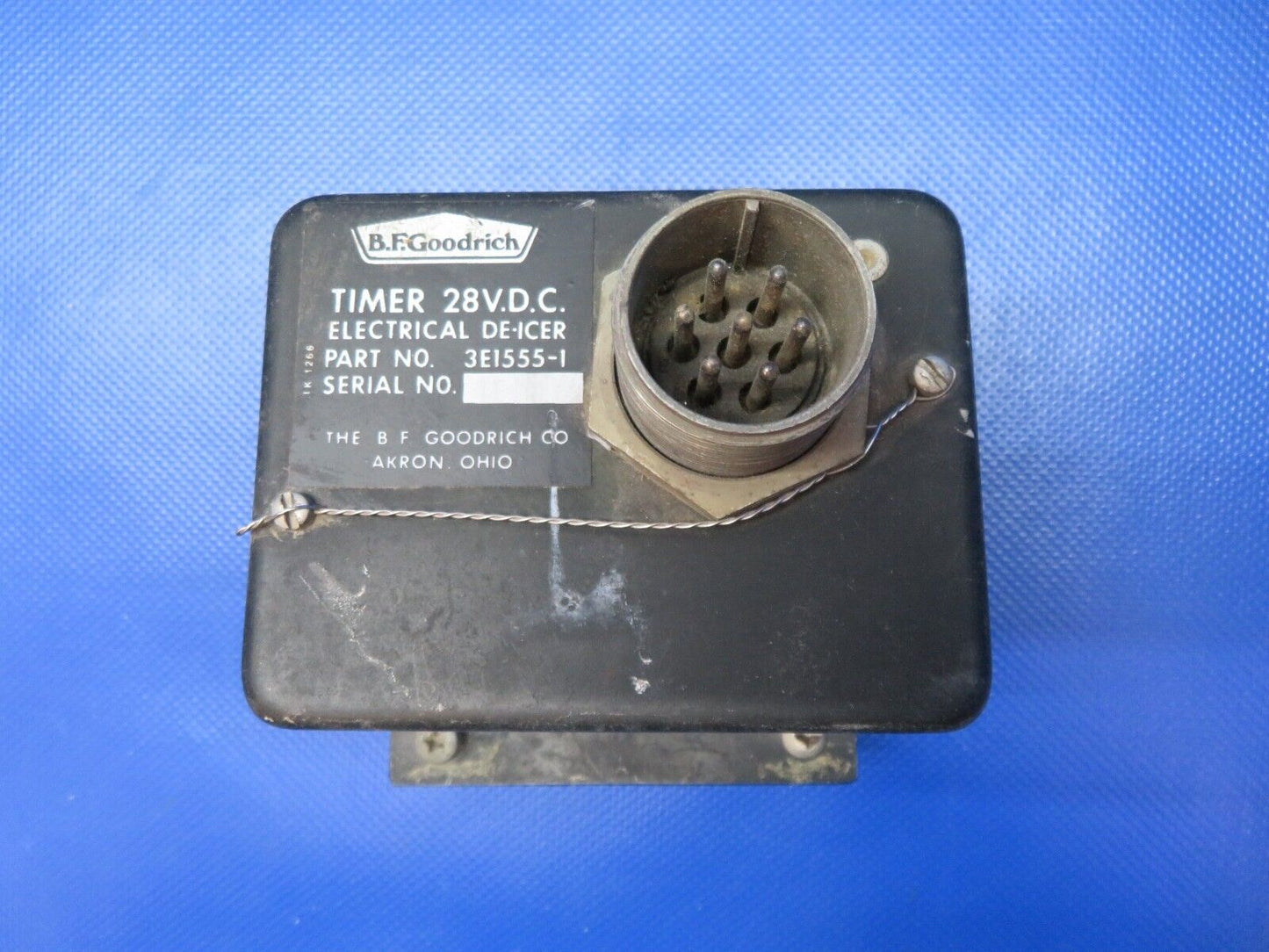 B. F. Goodrich Electrical De-Ice Timer 28v P/N 3E1555-1 TESTED (1223-313)