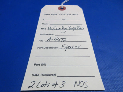 McCauley Threaded Propeller Spacer LOT OF 3 P/N A-4472 NOS (0523-456)