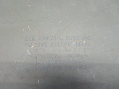 Gayston Bleed & Pressure Gauge Model 1366 MFG June 1965 (0720-892)