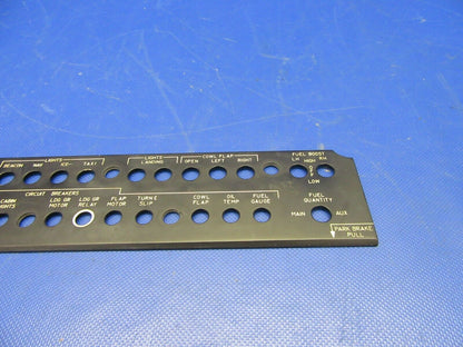 Beech 95-B55 Baron Panel Sub-Panel Edge Lit LH 96-324034-1 (1021-407)