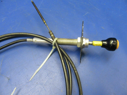 Brantly B2B Helicopter Mixture Control Cable Measures 113" Push Rich (0921-488)