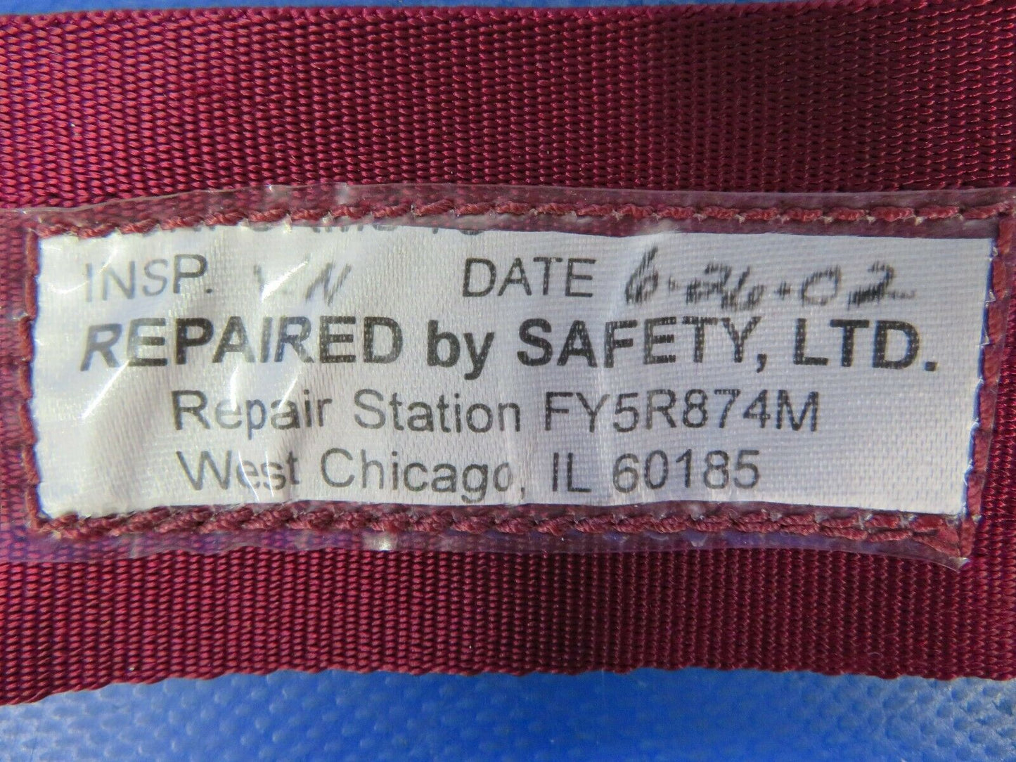 Beech American Safety Inertia Reel Shoulder Harness Maroon 58-380071-1 (0320-88)
