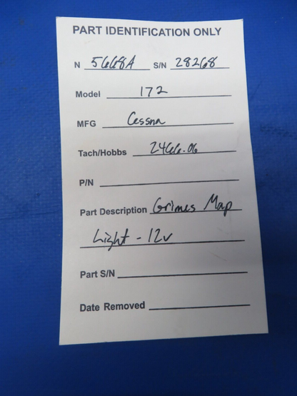 1956 Cessna 172 Grimes Map Light 12v (0823-439)